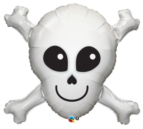 Folienballon Helloween Happy Skull